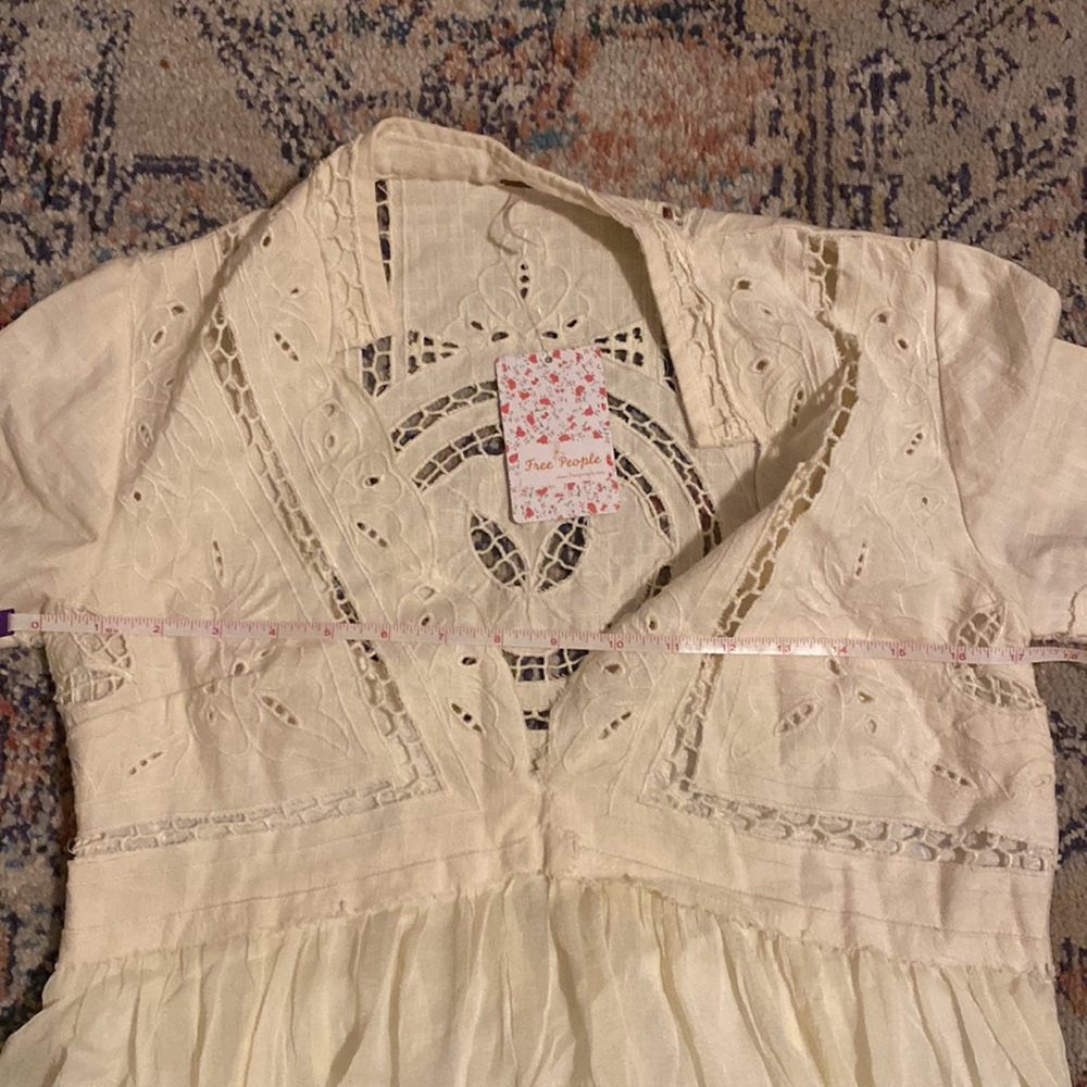 Free People In Dreamland Cutwork Mini Dress - Picture 13 of 13
